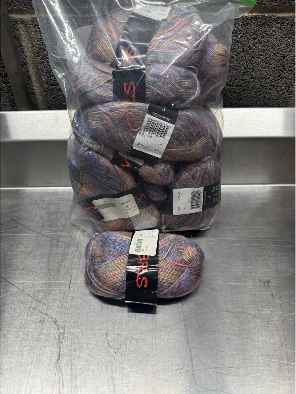 Whispers Yarn Color 05 Multicolor 14 Skein Lot